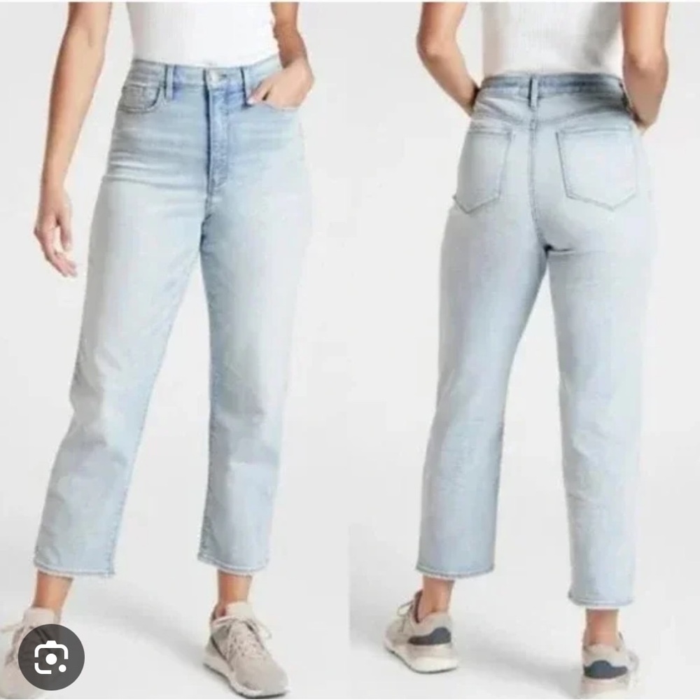 Athleta SCULPTEK STRAIGHT LEG ANKLE JEAN LIGHT WASH